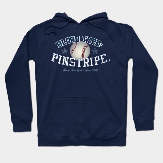 Blood Type: Pinstripe Hoodie by PopCultureShirts